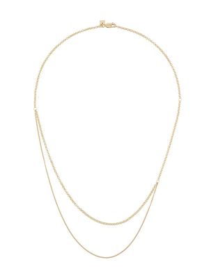 BAR JEWELLERY Cascade double string necklace - Gold
