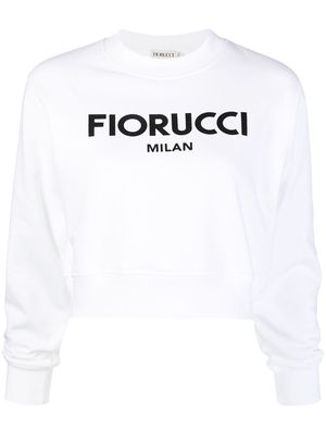 Fiorucci Fiorucci Milan crop sweatshirt - White