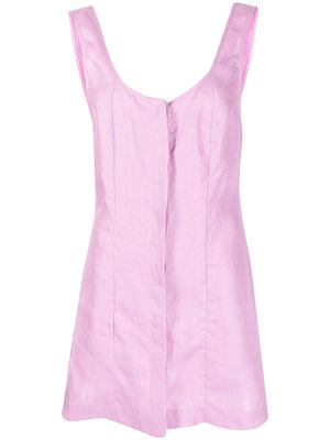 BONDI BORN Pemba organic linen mini dress - Pink