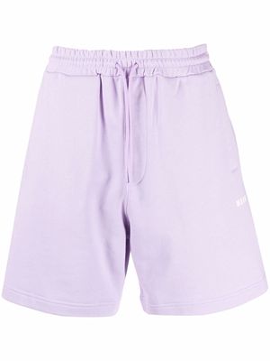 MSGM drawstring track shorts - Purple