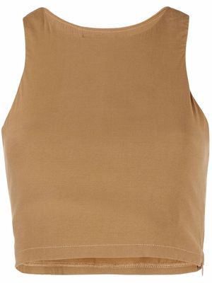 Anemos cropped tank top - Neutrals