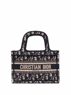 Christian Dior pre-owned mini Oblique Book Tote bag - Neutrals