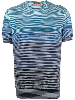 Missoni gradient striped T-shirt - Blue