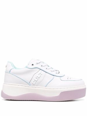 Cult lace-up low-top trainers - White