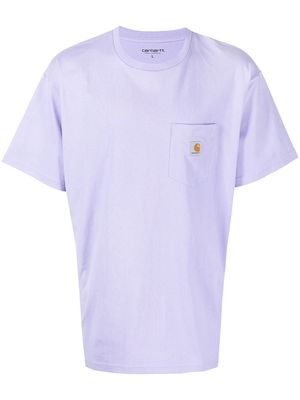 Carhartt WIP logo patch pocket T-shirt - Purple
