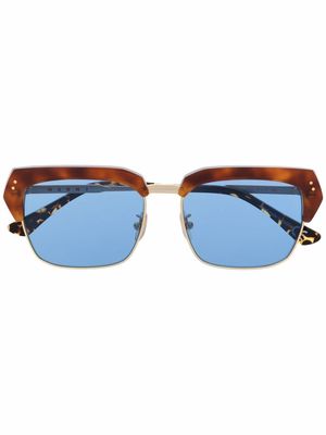 Marni Eyewear tortoiseshell-effect square sunglasses - Blue