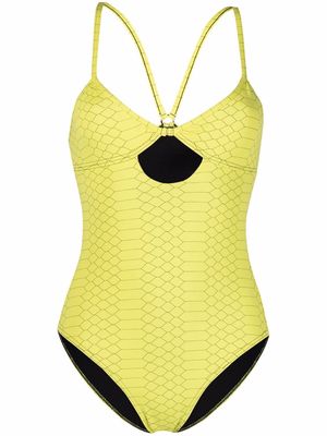 Zadig&Voltaire snake-print swimsuit - Yellow