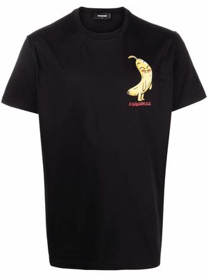 Dsquared2 banana-print cotton T-shirt - Black