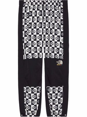 Gucci x The North Face monogram print track pants - Black