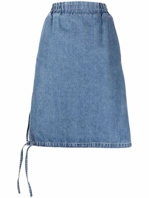 Sunnei side-tie detail denim skirt - Blue