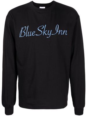 BLUE SKY INN embroidered logo sweater - Black