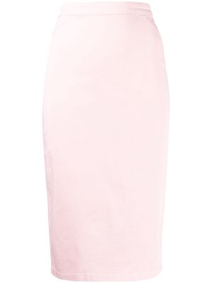 Nº21 zip-detail pencil skirt - Pink