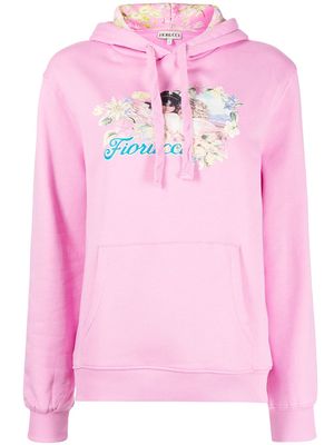 Fiorucci graphic-print hoodie - Pink
