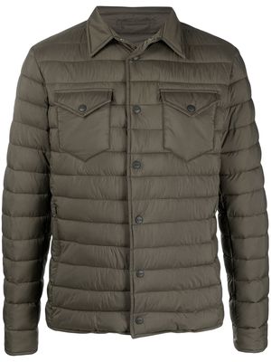 Herno quilted shirt jacket - Green