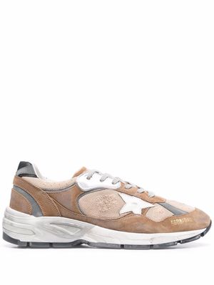 Golden Goose star-patch panelled sneakers - Brown