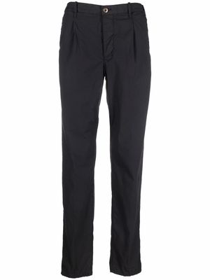 Incotex mid-rise straight leg trousers - Black