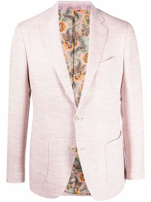 ETRO notched-lapel single-breasted blazer - Pink