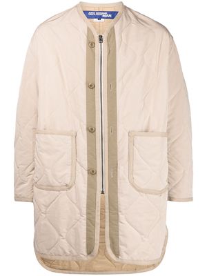 Junya Watanabe MAN zip-up quilted bomber jacket - Neutrals