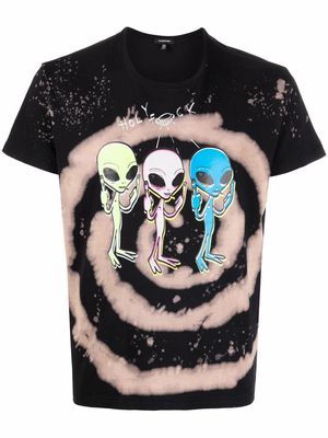 R13 alien graphic print T-shirt - Black