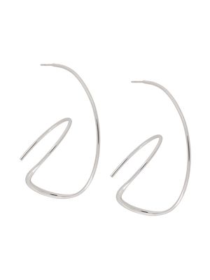 BAR JEWELLERY line bar earrings - Silver