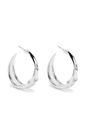 Shaun Leane double looped hoop earrings - Silver