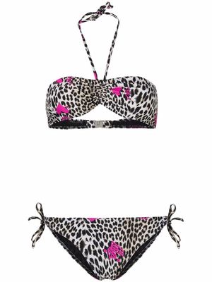 Zadig&Voltaire leopard-print bandeau bikini - Neutrals