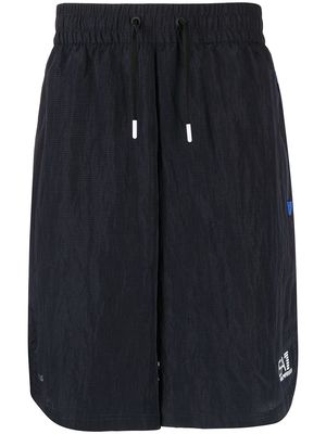 Ea7 Emporio Armani logo-print drawstring shorts - Blue