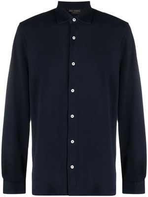 Dell'oglio button-up long-sleeved shirt - Blue
