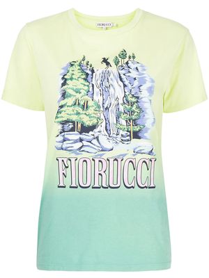 Fiorucci Angel Falls graphic-print T-shirt - Green