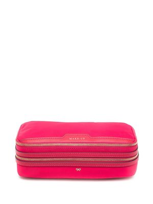 Anya Hindmarch double-zip makeup bag - Pink