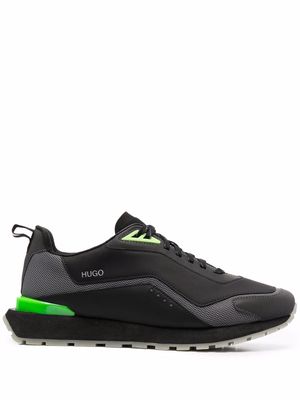 HUGO panelled low-top sneakers - Black