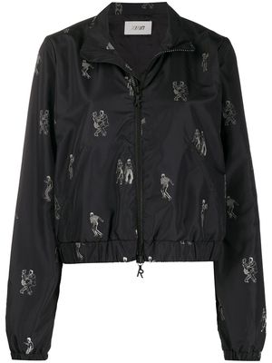 Kirin dance-embroidered bomber jacket - Black
