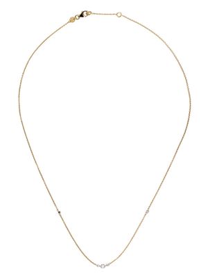 White Bird 18kt yellow gold and platinum Gaëlle diamond necklace