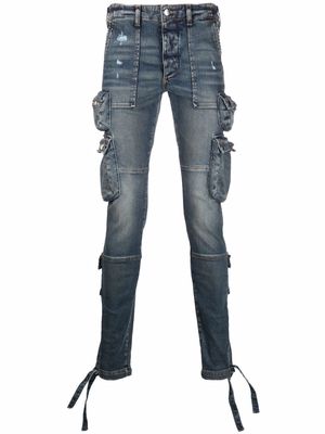 AMIRI Tactical cotton cargo jeans - Blue