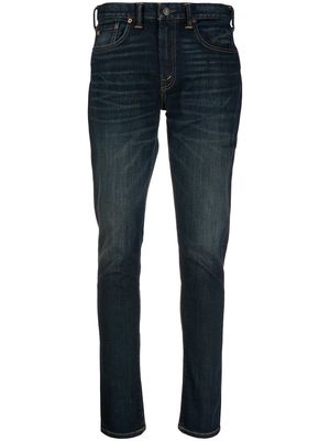 Ralph Lauren RRL stonewashed mid-rise skinny jeans - Blue