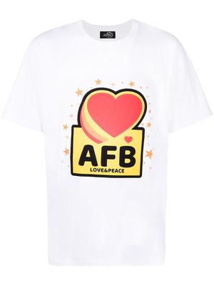 AFB Love & Peace graphic-print T-shirt - White