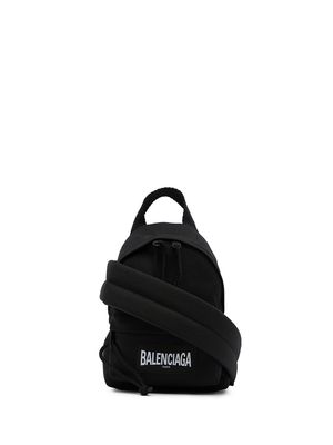 Balenciaga Oversized mini crossbody backpack - Black