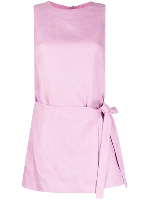 BONDI BORN tie-fastened shift dress - Pink