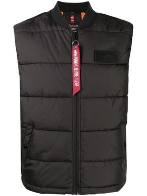 Alpha Industries quilted padded gilet - Black