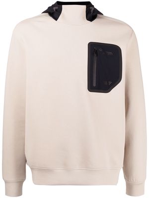 Emporio Armani Travel Essentials hooded sweatshirt - Brown