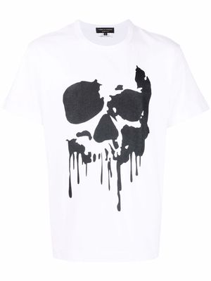 Comme Des Garçons Homme Plus skull-print short-sleeved T-shirt - White