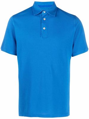 Fedeli short-sleeve polo shirt - Blue