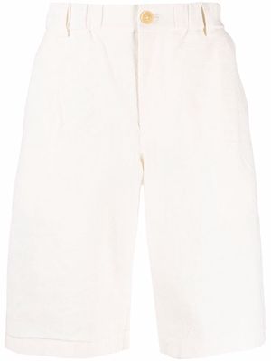 Jacquemus cotton-hemp Bermuda shorts - White