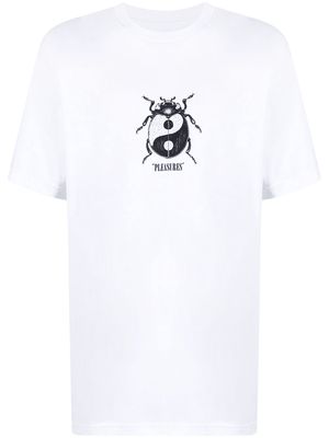 Pleasures bug-print cotton T-Shirt - White