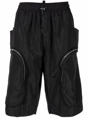Philipp Plein zipped-pocket jogging shorts - Black