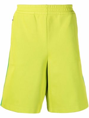 Bottega Veneta side-stripe track shorts - Green