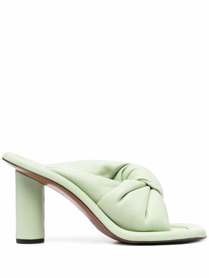 AMBUSH open-toe twisted strap sandals - Green