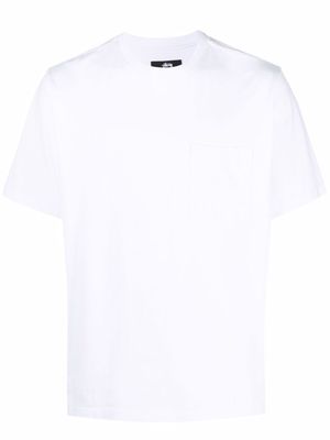 Stussy logo-embroidered pocket T-shirt - White