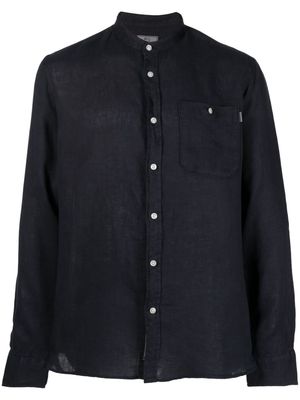 Woolrich band collar button-up shirt - Blue