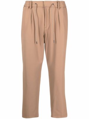 BOSS straight-leg cropped trousers - Neutrals